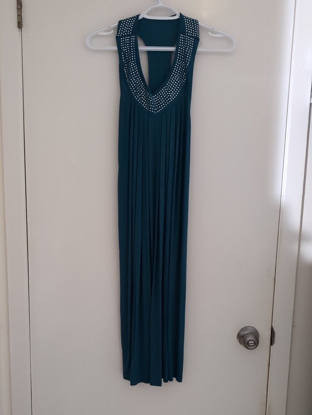 Unbranded Size S Blue Rhinestone Collar Dress